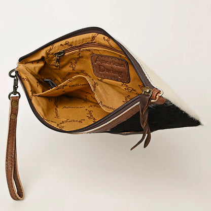 Jolene Cowhide Tooled Leather Wristlet