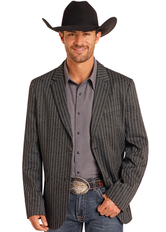 ROCK & ROLL CHARCOAL PAISLEY BLAZER