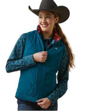 Ariat Ladies Deep Lagoon Reversible Dilon Vest