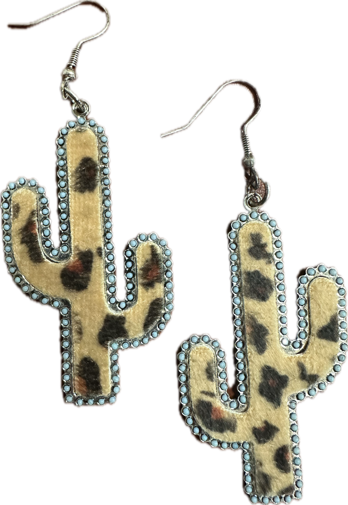Leopard Cactus Earrings