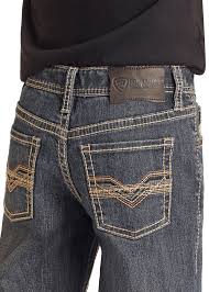 Rock & Roll Dark Vintage Raised Denim Revolver Jean