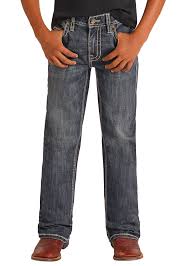 Rock & Roll Dark Vintage Raised Denim Revolver Jean