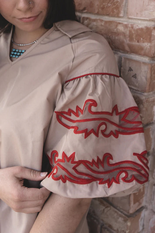 Sweetwater Rojo Stitch Top