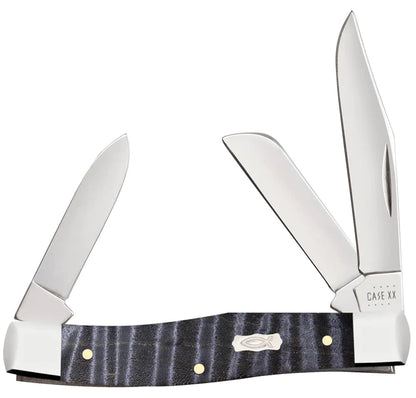 Case Smooth Purple Curly Maple Medium Stockman Knife