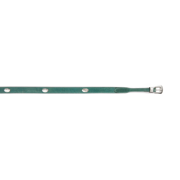 Mustang Ridge Teal Waxy Leather Hatband