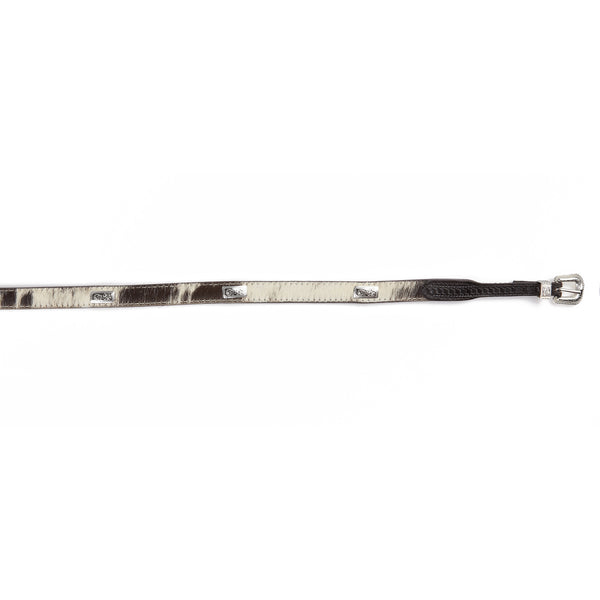 Mustang Ridge Black & White Hair Cowhide Hatband