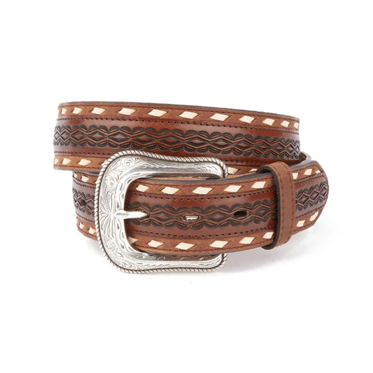 Mustang Ridge Tan Crazy Horse Southwest Belt