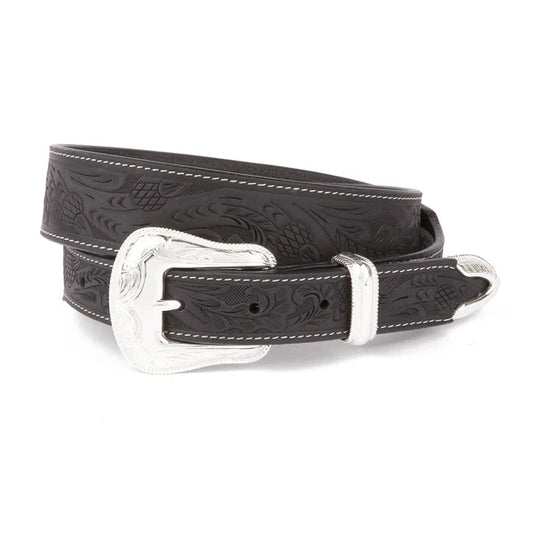 Mustang Ridge Crazy Horse Floral Leather Belt