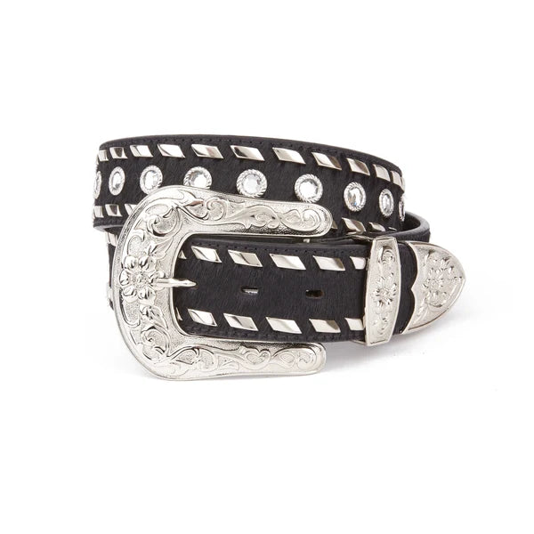Mustang Ridge Floral Western Leather Ladies Belt