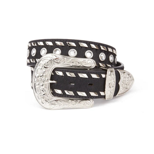 Mustang Ridge Floral Western Leather Ladies Belt