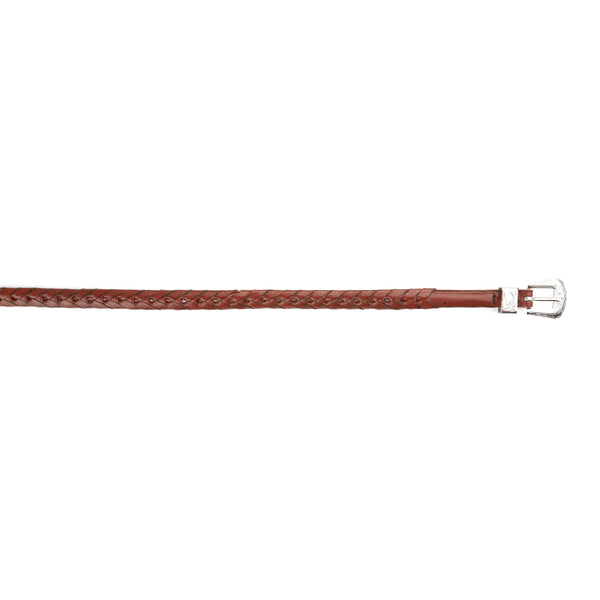 Mustang Ridge Cognac V Braided Hatband