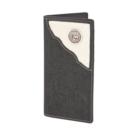 Mustang Ridge Black Crazy Horse Leather Wallet