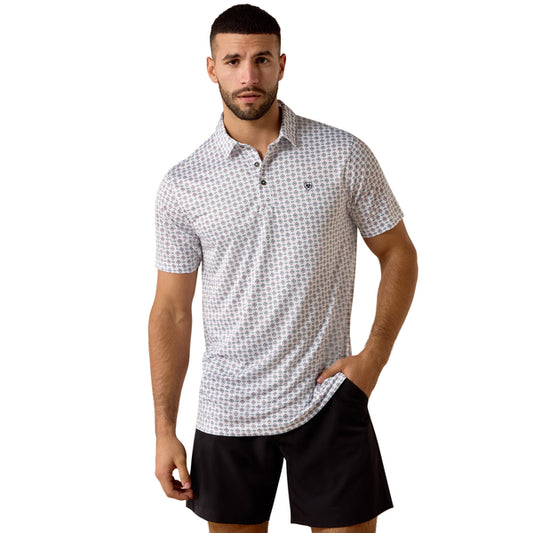 Ariat White Southwest Triangle Polo