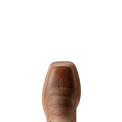 Ariat Brush Creek Tan Wide Square Toe Western Boot