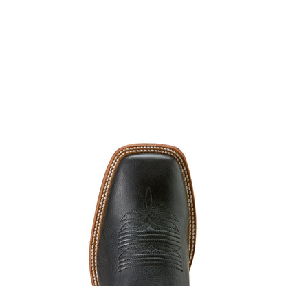Ariat County Roads Nightshade Black Wide Square Toe Cowboy Boot