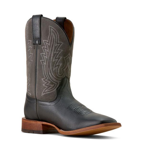 Ariat County Roads Nightshade Black Wide Square Toe Cowboy Boot