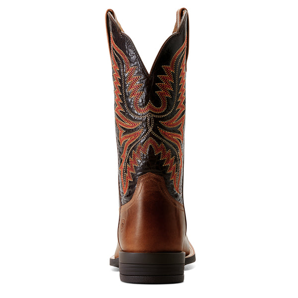 Ariat Brush Creek Tan Wide Square Toe Western Boot