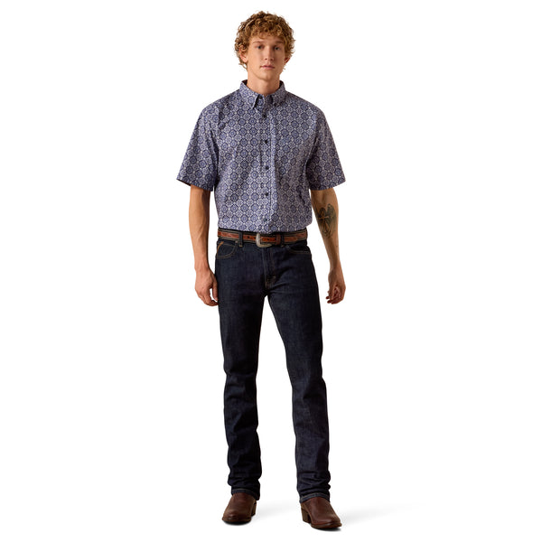 Ariat Bill Evening Blue Medallion Classic Fit Shirt