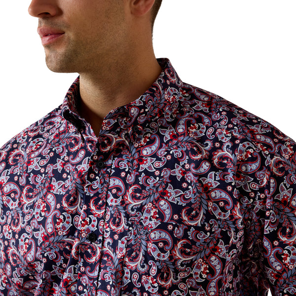 Ariat Bennie Evening Blue Paisley Classic Fit Shirt