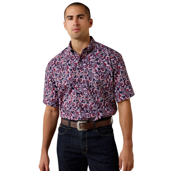 Ariat Bennie Evening Blue Paisley Classic Fit Shirt
