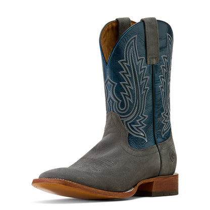 Ariat County Roads Iron Grey Wide Square Toe Cowboy Boot