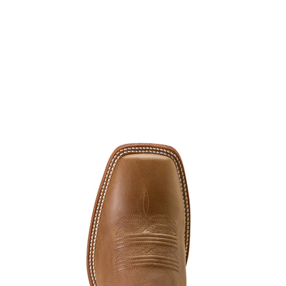 Ariat County Roads Wheat Tan Wide Square Toe Cowboy Boot