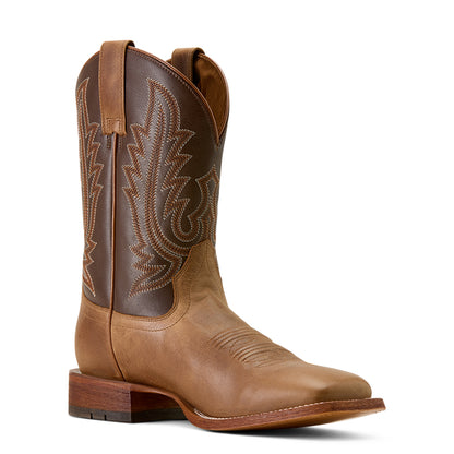Ariat County Roads Wheat Tan Wide Square Toe Cowboy Boot