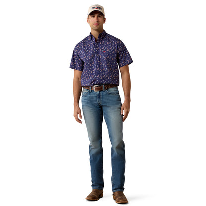 Ariat Berne Patriot Blue Americana Fitted Shirt