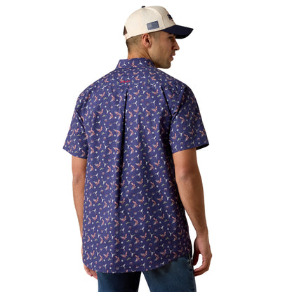 Ariat Berne Patriot Blue Americana Fitted Shirt
