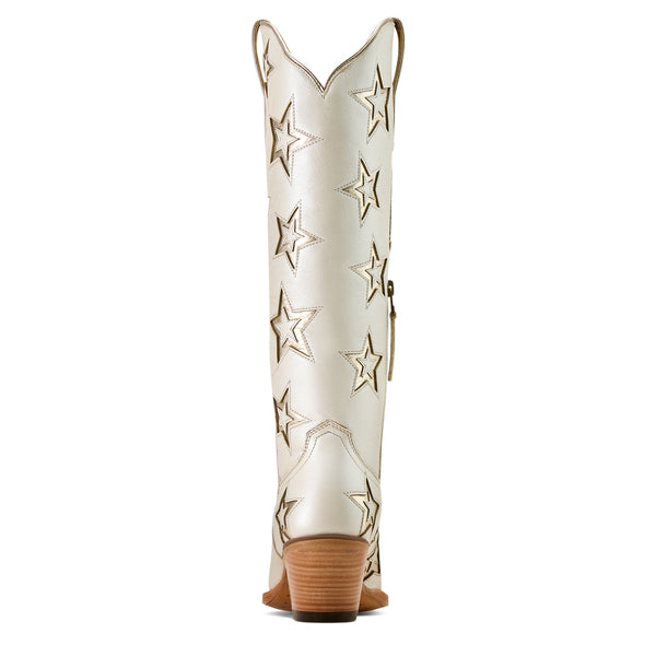 Ariat Casanova Ivory Pearl Star X Toe Western Boot