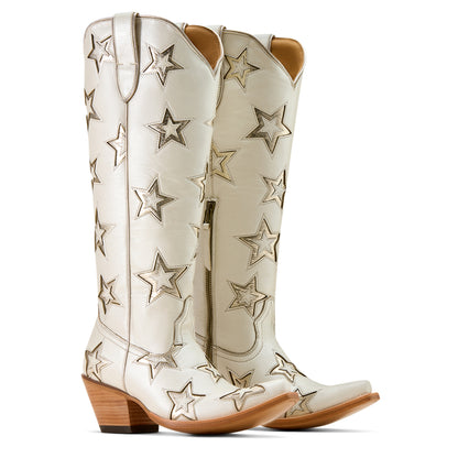 Ariat Casanova Ivory Pearl Star X Toe Western Boot