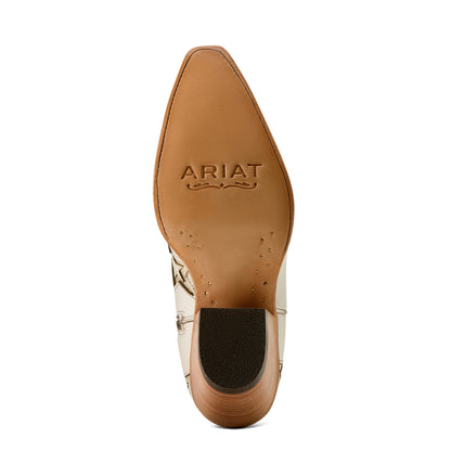 Ariat Casanova Ivory Pearl Star X Toe Western Boot