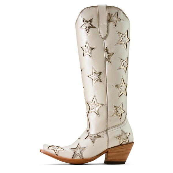 Ariat Casanova Ivory Pearl Star X Toe Western Boot
