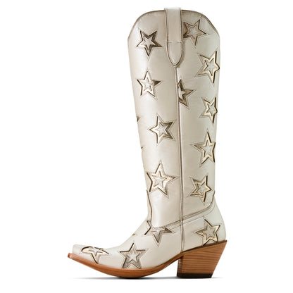 Ariat Casanova Ivory Pearl Star X Toe Western Boot
