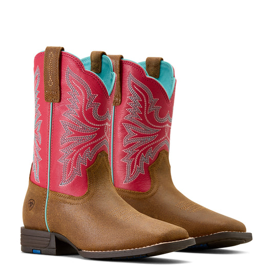 Ariat Westwood Wicker/Hot Pink Wide Square Toe Western Boot