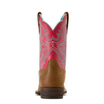 Ariat Westwood Wicker/Hot Pink Wide Square Toe Western Boot