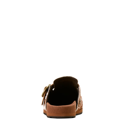 Ariat Brown Cow Hair On Country Mule