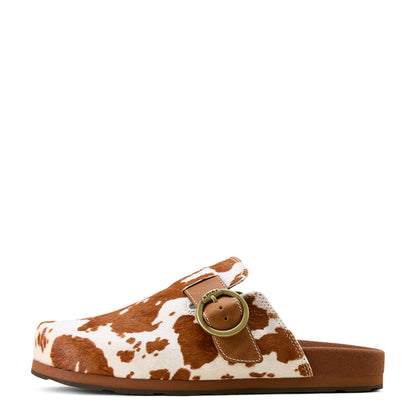 Ariat Brown Cow Hair On Country Mule