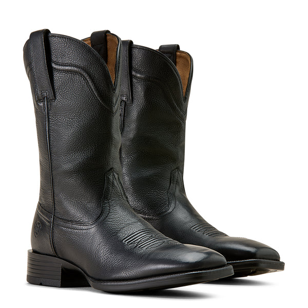 Ariat Alden Eclipse Black Wide Square Toe Western Boot