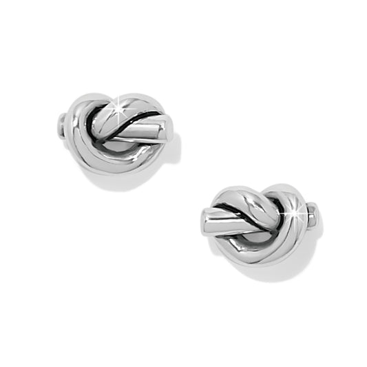 Brighton Interlok Single Knot Mini Earrings
