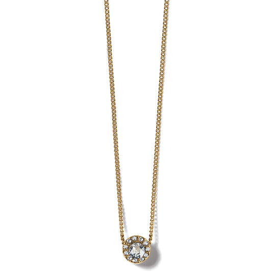 Brighton Illumina Solitaire Gold Necklace