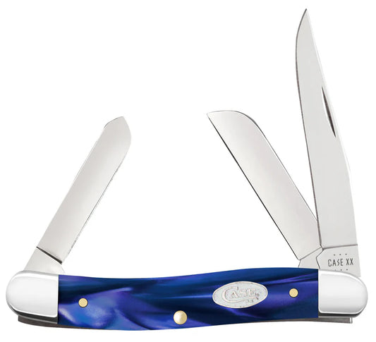 Case Smooth Blue Pearl Kirinite Medium Stockman