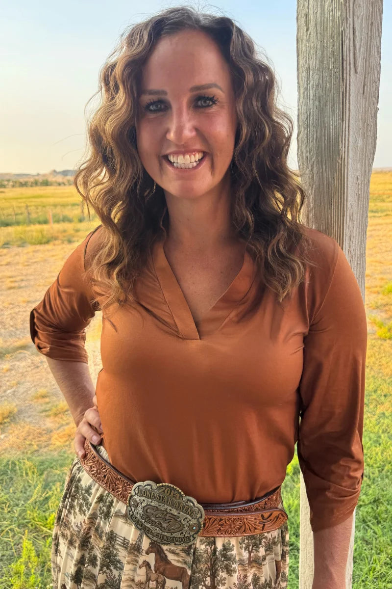 Klassic Rust Charm Blouse