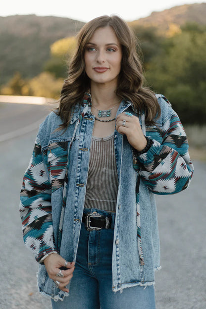 Southern Roots Denim Shacket