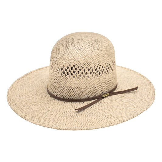 Resistol Montgomery Natural Open Crown Straw Hat