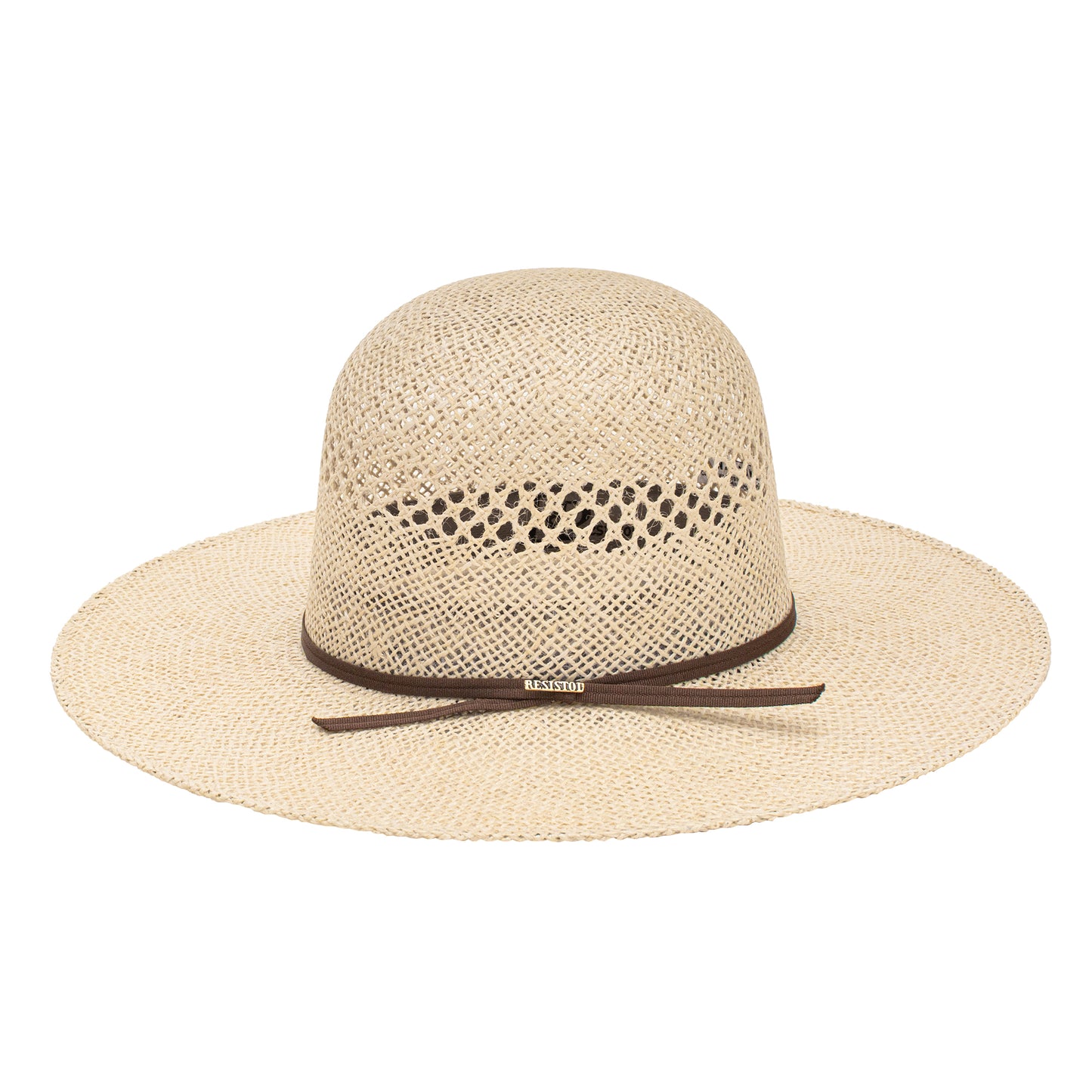 Resistol Montgomery Natural Open Crown Straw Hat