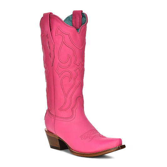 CORRAL FUCHSIA EMBROIDERED SNIP TOE BOOT