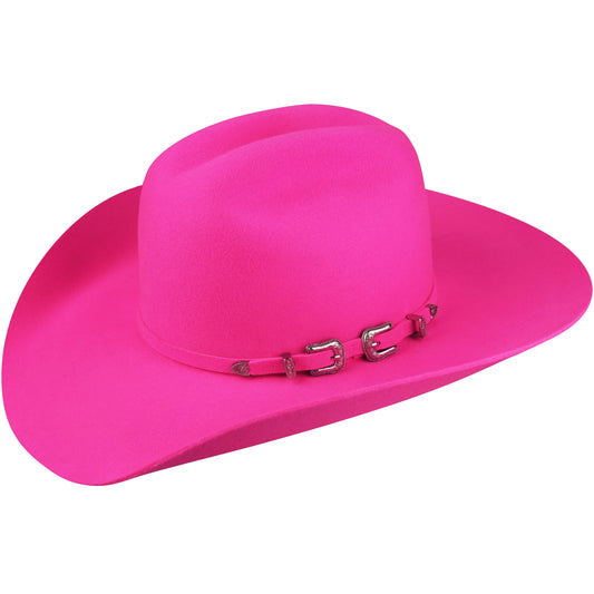 Bailey Punchy Malibu Pink Felt Cowboy Hat