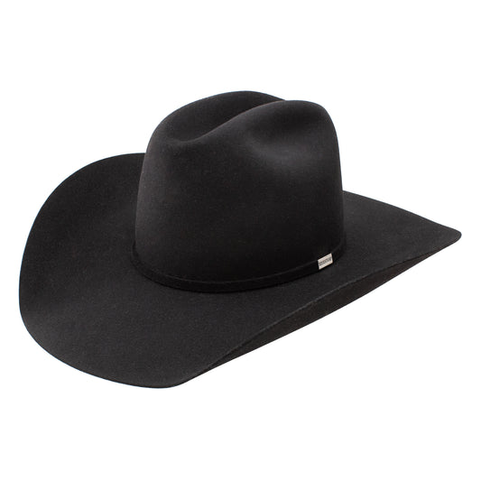 Resistol RB Five Star Black Felt Cowboy Hat