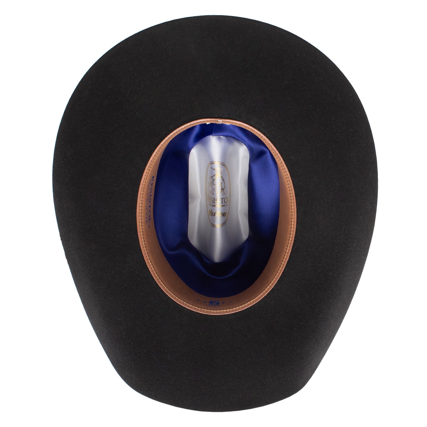 Resistol RB Five Star Black Felt Cowboy Hat